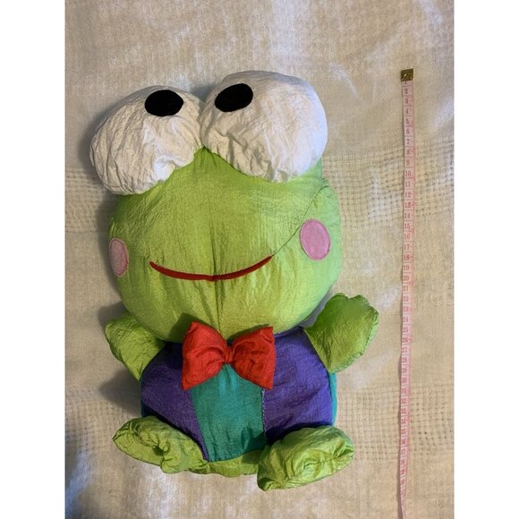Vintage Sanrio Keroppi Puffalump Plush Toy Frog - Picture 4 of 10